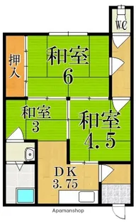 若浪苑【2階】の間取り