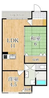 アルファプレイス【1階】の間取り