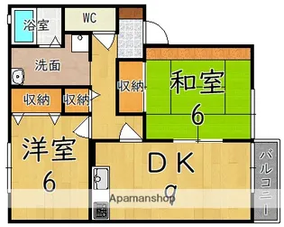 グリーンコートIII【1階】の間取り
