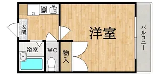レオパレス冨田【3階】の間取り