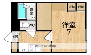 レオパレスシプレ2【1階】の間取り