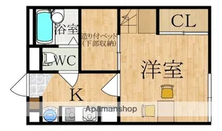 レオパレスグッドウエスト【2階】の間取り