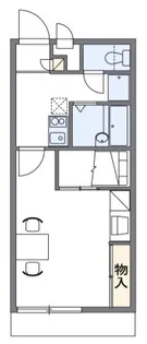 レオパレスSAWAH【208号室】の間取り