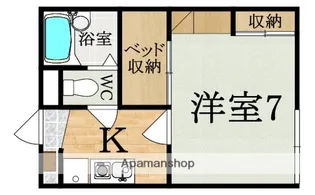 レオパレス優豊【2階】の間取り