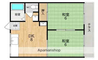 コーポ片桐(カタギリ)【1階】の間取り