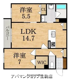 SHAMAISON ALFLAT【3階】の間取り