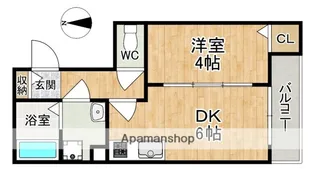 ジーメゾン奈良エルカーサ【1階】の間取り