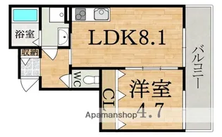 クレアール五位堂【3階】の間取り