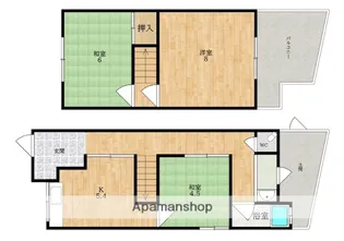 奈良県大和郡山市柳町【一戸建】の間取り