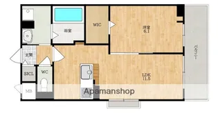 アルティザン九条【3階】の間取り