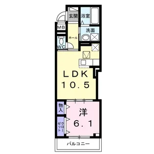 アルティザン九条【1階】の間取り