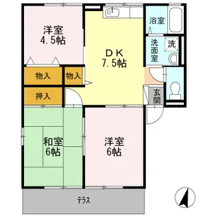 ハイム櫟 A棟【1階】の間取り