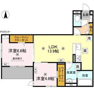 吉勇【1階】の間取り