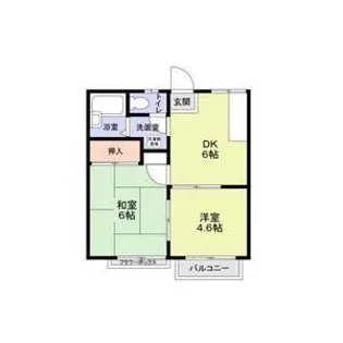 エステートピアオクムラ【1階】の間取り