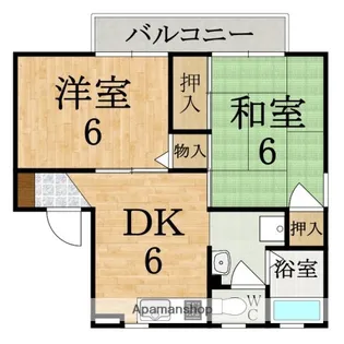 クレセール八木 B棟【1階】の間取り