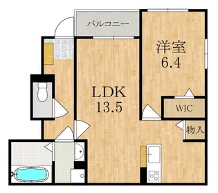 ヴェルデ ルーチェ【1階】の間取り