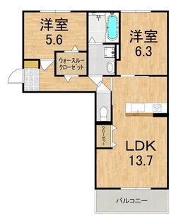 リジェール イースト【2階】の間取り