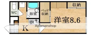 レオパレスK&MⅡ【1階】の間取り