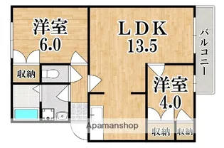 セリーシア葛城【1階】の間取り