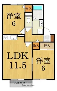 グランドゥールⅡ【2階】の間取り