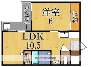 メゾンスイート西大寺【3階】の間取り