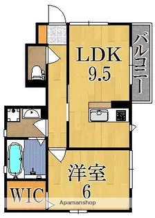 ユニヴェール西大寺【1階】の間取り