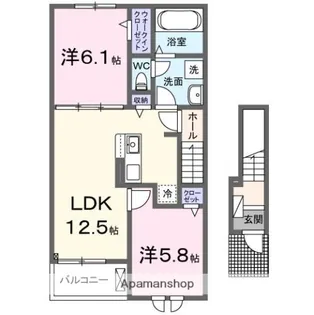 エスタシオンコート【2階】の間取り