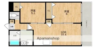 ALEGRIA郡山(アレグリアコオリヤマ)【1階】の間取り