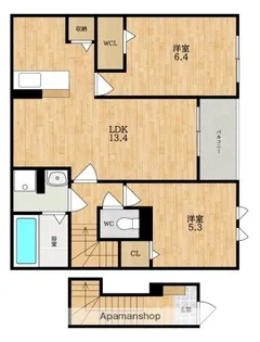 パルクレール【2階】の間取り