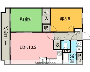 ユーミーたくま【101号室】の間取り
