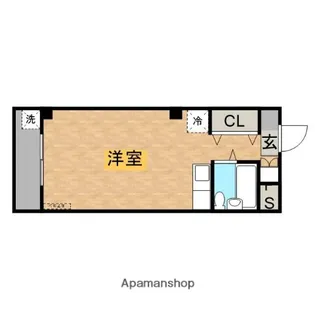 ハイツ三笠【103号室】の間取り