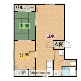 PRIME GRADEN【102号室】の間取り