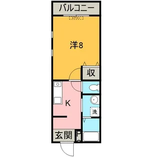 和歌山県田辺市神島台【アパート】の間取り