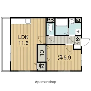 エタニティ・パレ【201号室】の間取り