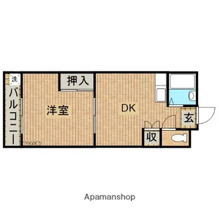 カーサカリーナ田辺【303号室】の間取り