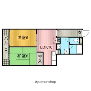 シーダーズハイツ【5階】の間取り