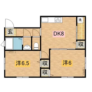 スマイリア旭ヶ丘【202号室】の間取り