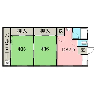 和歌山県西牟婁郡上富田町岩田【アパート】の間取り