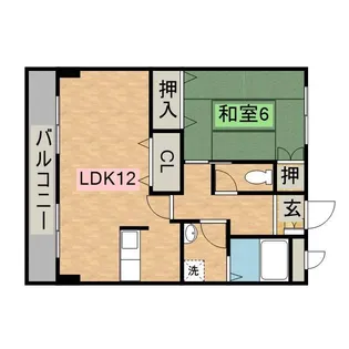 和歌山県田辺市今福町【マンション】の間取り