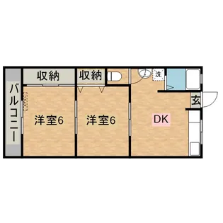 ハイツ岩田【2階】の間取り