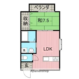 ハイツNRみなべⅡ【203号室】の間取り