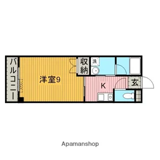 アパートメントK’SⅠ【201号室】の間取り