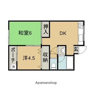 メゾン光葉台【202号室】の間取り