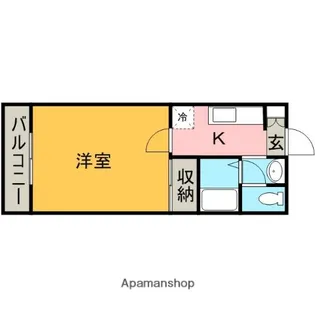 アーデルパレス【205号室】の間取り