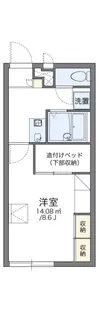 レオパレスさくら【207号室】の間取り