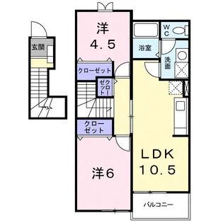 ノイB【2階】の間取り