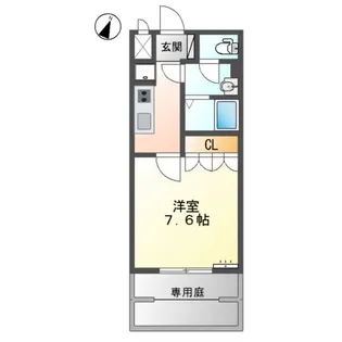 PARTIR【101号室】の間取り