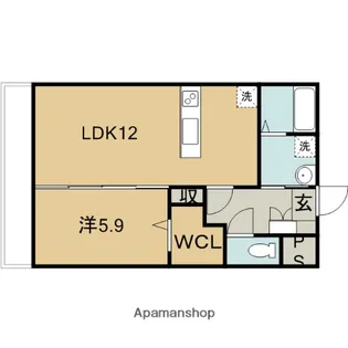 エレナ【101号室】の間取り