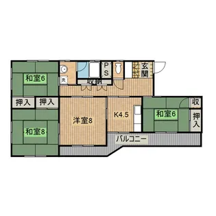 神子浜ハイム【101号室】の間取り