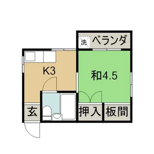 日野マンション【206号室】の間取り